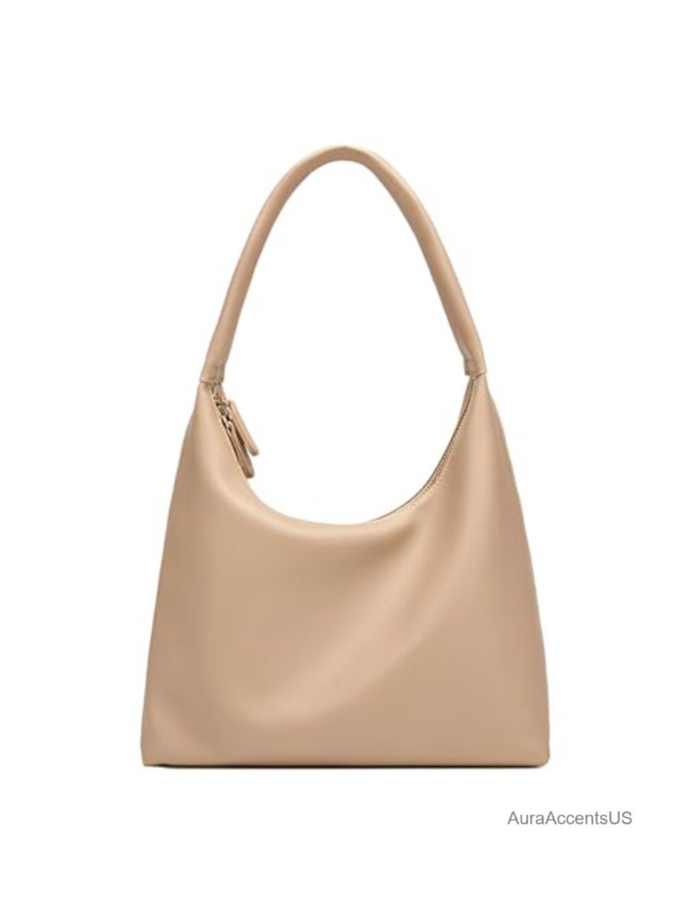 Women's Faux Leather Hobo Bag Crescent Shoulder Purse Slouchy Tote Handbag with